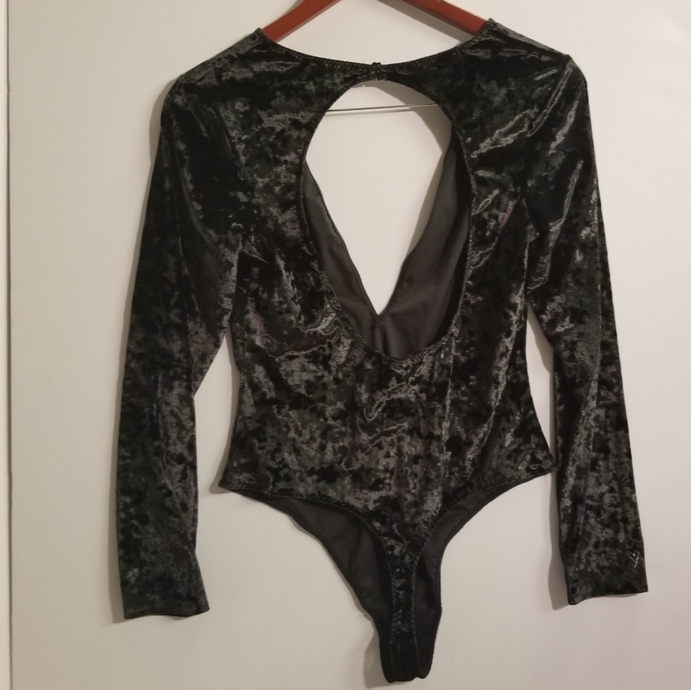 Velvet body suit